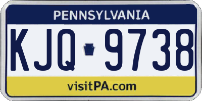 PA license plate KJQ9738