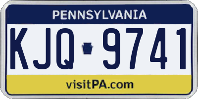 PA license plate KJQ9741