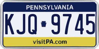 PA license plate KJQ9745