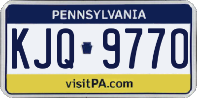 PA license plate KJQ9770