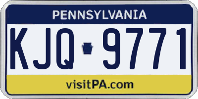 PA license plate KJQ9771