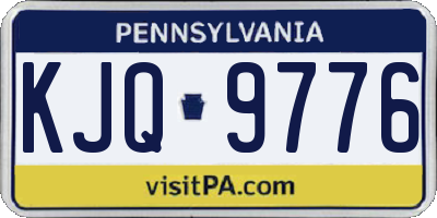 PA license plate KJQ9776