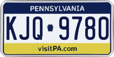 PA license plate KJQ9780