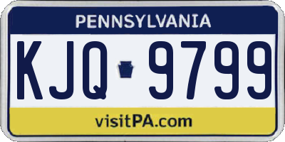 PA license plate KJQ9799