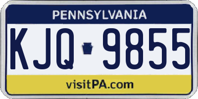 PA license plate KJQ9855