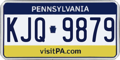 PA license plate KJQ9879