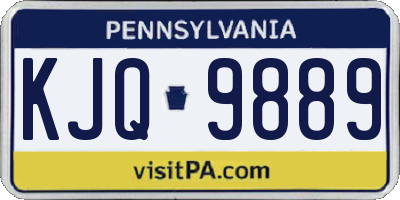 PA license plate KJQ9889