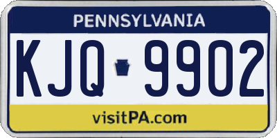 PA license plate KJQ9902