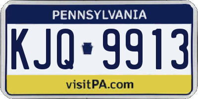 PA license plate KJQ9913