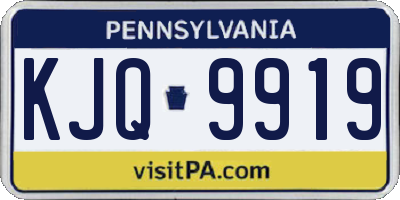 PA license plate KJQ9919