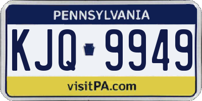 PA license plate KJQ9949