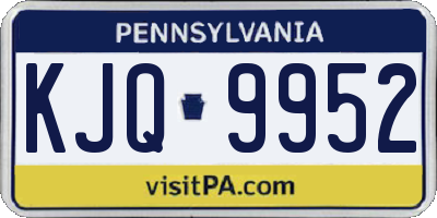 PA license plate KJQ9952