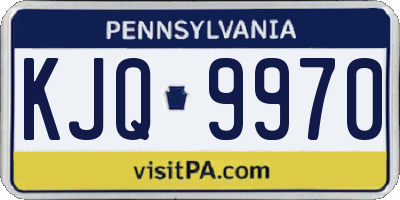 PA license plate KJQ9970