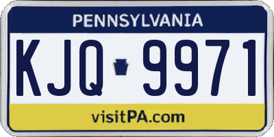 PA license plate KJQ9971
