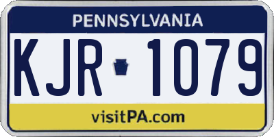 PA license plate KJR1079