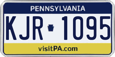 PA license plate KJR1095