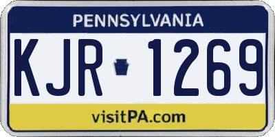 PA license plate KJR1269