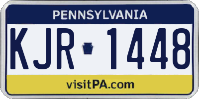 PA license plate KJR1448