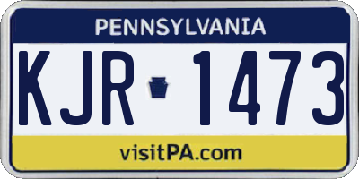 PA license plate KJR1473