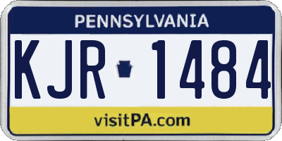 PA license plate KJR1484
