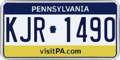 PA license plate KJR1490