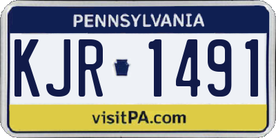 PA license plate KJR1491