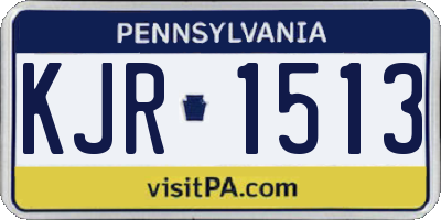 PA license plate KJR1513