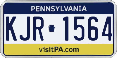 PA license plate KJR1564