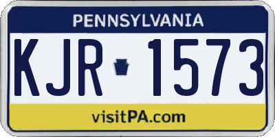 PA license plate KJR1573