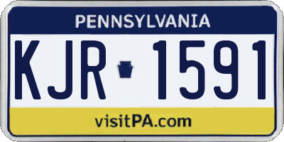 PA license plate KJR1591