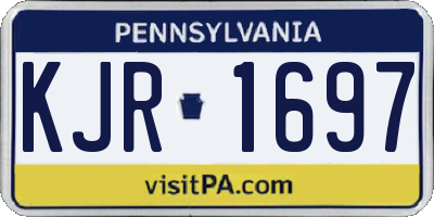 PA license plate KJR1697