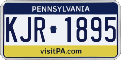 PA license plate KJR1895