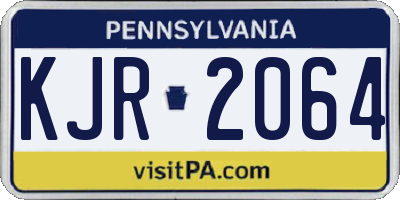 PA license plate KJR2064