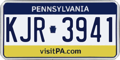 PA license plate KJR3941