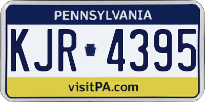 PA license plate KJR4395