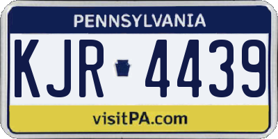 PA license plate KJR4439