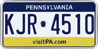 PA license plate KJR4510