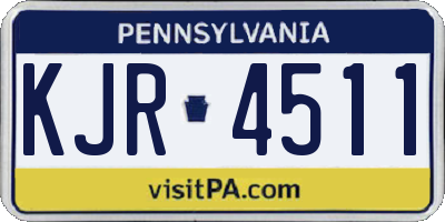 PA license plate KJR4511