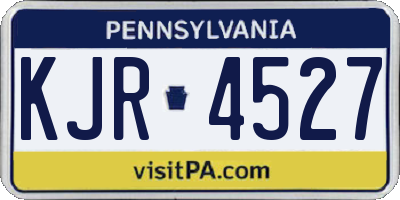 PA license plate KJR4527