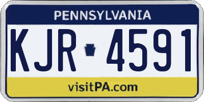 PA license plate KJR4591