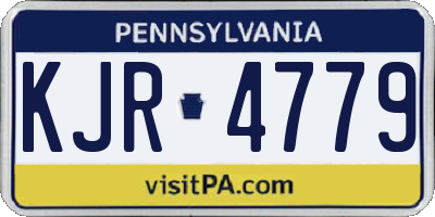 PA license plate KJR4779