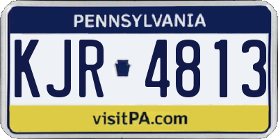 PA license plate KJR4813
