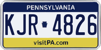 PA license plate KJR4826