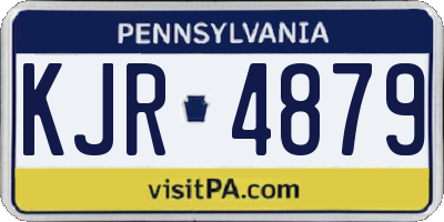 PA license plate KJR4879