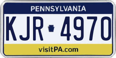 PA license plate KJR4970