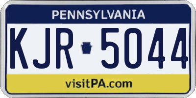 PA license plate KJR5044
