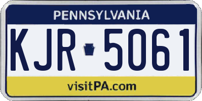 PA license plate KJR5061