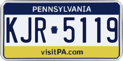 PA license plate KJR5119