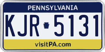 PA license plate KJR5131