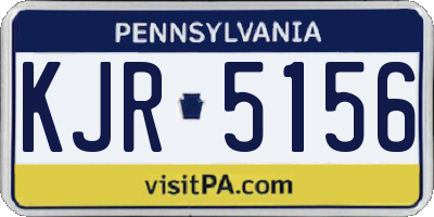 PA license plate KJR5156
